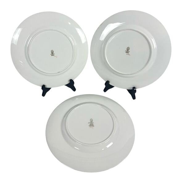 Antique Wedgwood Ventnor Enameled 10.5" Dinner Plate 1920's-Set of 3 - Picture 5 of 7